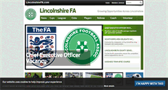 Desktop Screenshot of lincolnshirefa.com